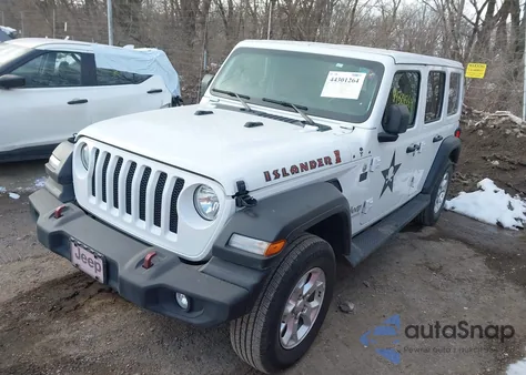 2021 Jeep Wrangler Unlimited Islander 4X4 z USA, uszkodzony, nr VIN 1C4HJXDN4MW764631